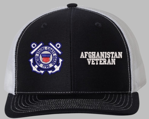 U.S. Coast Guard Afghanistan Veteran Mesh Back Cap