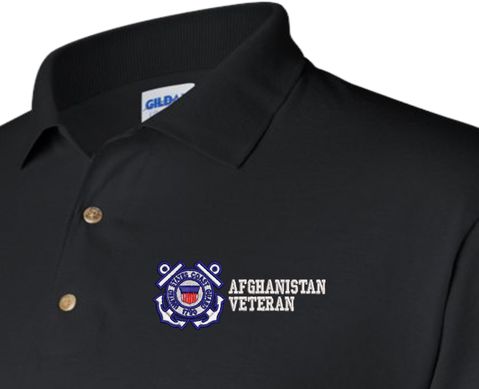 U.S. Coast Guard Afghanistan Veteran Polo