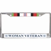 U.S. Coast Guard Afghanistan War Ribbon Woman Veteran License Plate Frame