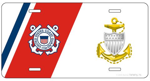 U.S. Coast Guard Chief Petty Officer License Plate