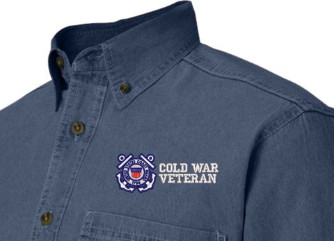 U.S. Coast Guard Cold War Veteran Denim Shirt