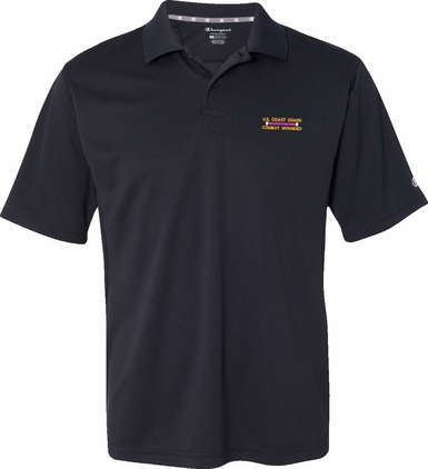 U.S. Coast Guard Combat Wounded Moisture Wicking Polo