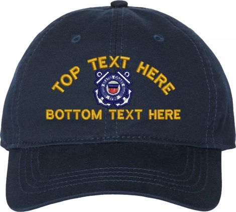 U.S. Coast Guard Custom Unstructured Dad Cap