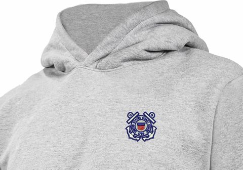U.S. Coast Guard Emblem Heavy Weight Fleece Hoodie