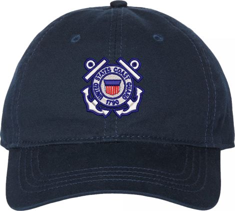 U.S. Coast Guard Emblem Unstructured Dad Cap