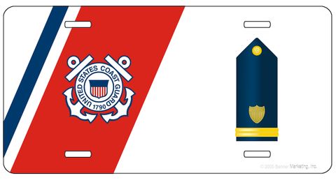 U.S. Coast Guard Ensign License Plate