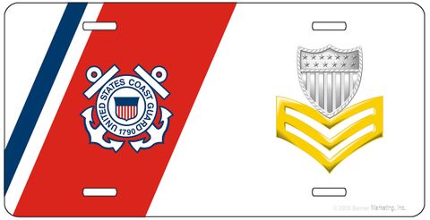 U.S. Coast Guard First Class Petty Officer License Plate