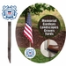 U.S. Coast Guard Flag Holder Grave Marker with 8x12 American Flag