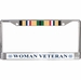 U.S. Coast Guard Gulf War Ribbon Woman Veteran License Plate Frame