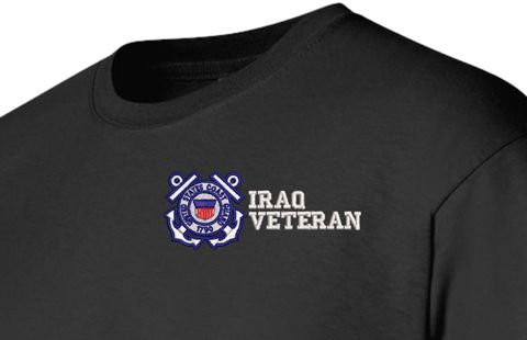 U.S. Coast Guard Iraq Veteran Embroidered T-Shirt