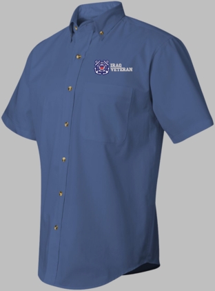U.S. Coast Guard Iraq Veteran Short Sleeve Dress Shirt - CLOSEOUT SALE!