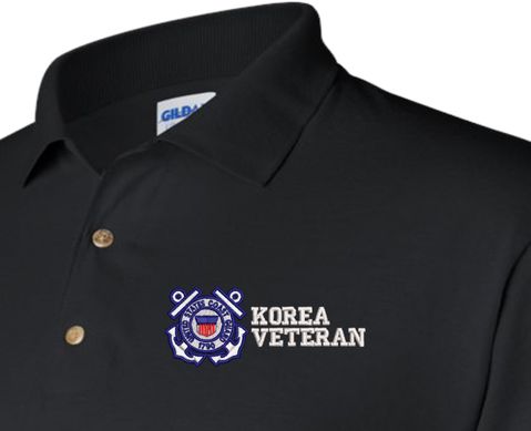 U.S. Coast Guard Korea Veteran Polo