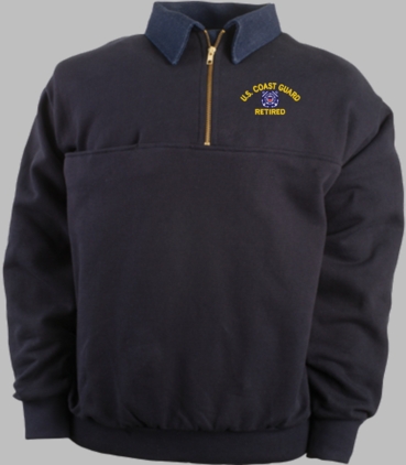 U.S. Coast Guard Retired Quarter-Zip Work Shirt