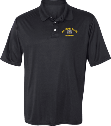 U.S. Coast Guard Retired Moisture Wicking Polo