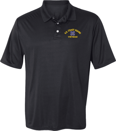 U.S. Coast Guard Vietnam Moisture Wicking Polo
