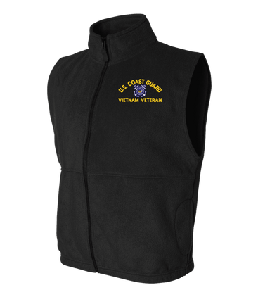 U.S. Coast Guard Vietnam Veteran Full-Zip Fleece Vest