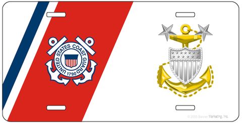 U.S. Coast Guard Master Chief Petty Officer License Plate