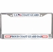 U.S. Coast Guard Proud Coast Guard Dad License Plate Frame