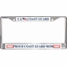U.S. Coast Guard Proud Coast Guard Mom License Plate Frame