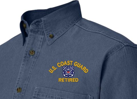 U.S. Coast Guard Retired Denim Shirt