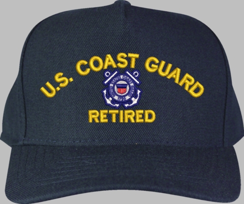 U.S. Coast Guard Retired Embroidered Cap