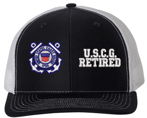 U.S.C.G. Retired Mesh Back Cap