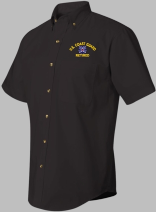 U.S. Coast Guard Retired Short Sleeve Dress Shirt - CLOSEOUT SALE!