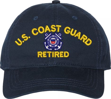 U.S. Coast Guard Retired Unstructured Dad Cap