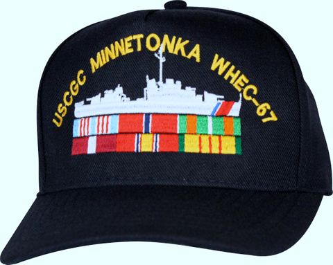 Custom Embroidered U.S. Coast Guard Ball Cap with Ribbons