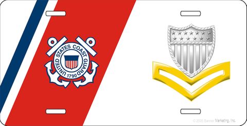 U.S. Coast Guard Second Class Petty Officer License Plate