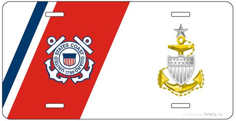 U.S. Coast Guard Senior Chief Petty Officer License Plate