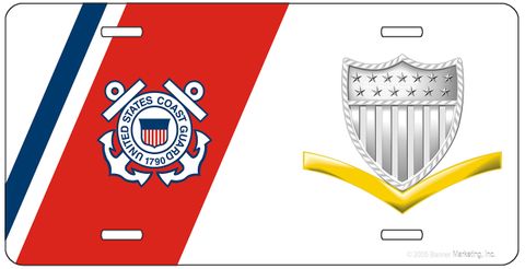 U.S. Coast Guard Third Class Petty Officer License Plate