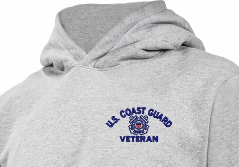U.S. Coast Guard Veteran Heavy Weight Fleece Hoodie