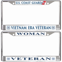 U.S. Coast Guard Veteran License Plate Frames Thumbnail Illustration