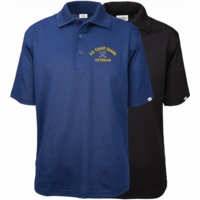 U.S. Coast Guard Veteran & Retired Made in the USA Polos Thumbnail Illustration