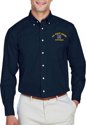 U.S. Coast Guard Vietnam Embroidered Dress Shirt