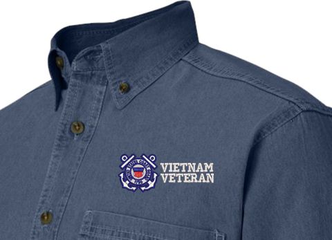 U.S. Coast Guard Vietnam Veteran Denim Shirt