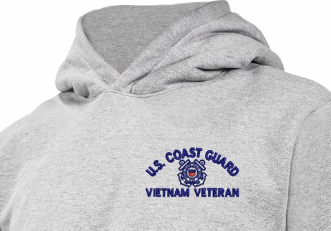 U.S. Coast Guard Vietnam Veteran Heavy Weight Fleece Hoodie