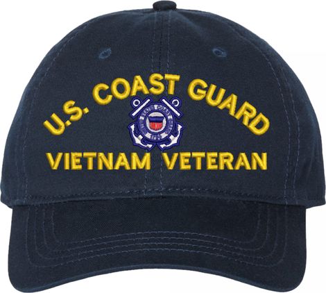 U.S. Coast Guard Vietnam Veteran Unstructured Dad Cap