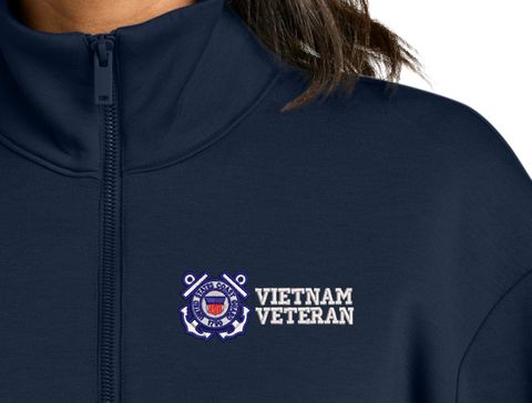 U.S. Coast Guard Vietnam Veteran Women's Soft Spacer Quarter-Zip