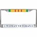 U.S. Coast Guard Vietnam War Ribbon Woman Veteran License Plate Frame
