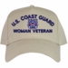 U.S. Coast Guard Woman Veteran Embroidered Cap