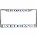 U.S. Coast Guard Woman Veteran License Plate Frame