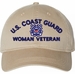 U.S. Coast Guard Woman Veteran Unstructured Dad Cap
