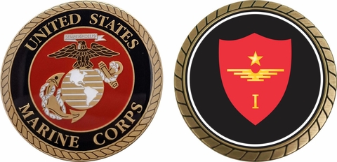 U.S.M.C. 1st MAW Challenge Coin