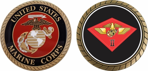 U.S.M.C. 2nd Marine Air Wing Challenge Coin