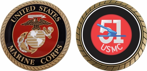 U.S.M.C. 51st Defense Battalion Challenge Coin