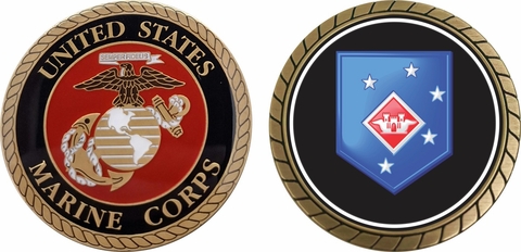 U.S.M.C. Aviation Engineer Battalion Challenge Coin