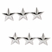 U.S.M.C. Lt. General 3 Star Collar Rank Insignia