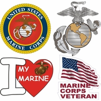 U.S.M.C. Marine Corps Stickers Decals Thumbnail Illustration